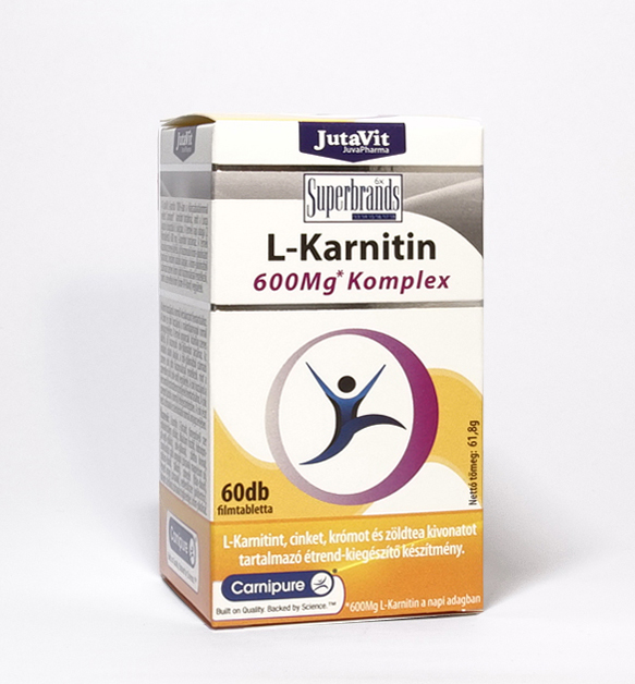 JutaVit L-Karnitin komplex 600mg, 60db 1 JutaVit L-Karnitin komplex 600mg, 60db