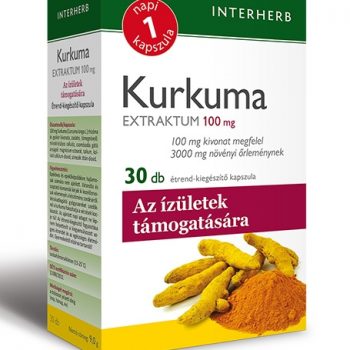 Interherb Kurkuma extraktum, 100mg, 30db