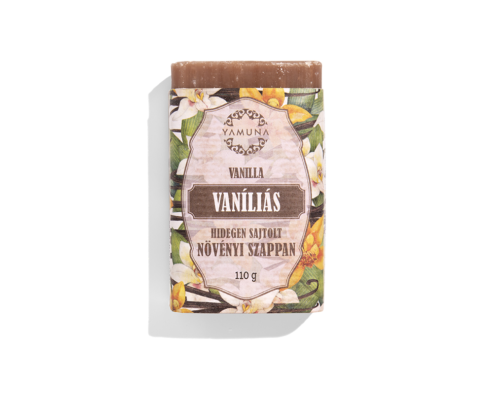 Yamuna vaníliás hidegen sajtolt növényi szappan, 110g 1 Yamuna vaníliás hidegen sajtolt növényi szappan, 110g