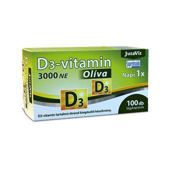 JutaVit D3-vitamin 3000NE Oliva, 100db